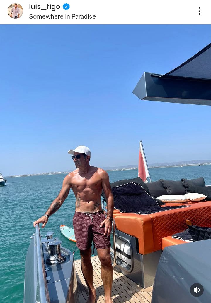 ◇ルイス・フィーゴさん「52歳の夏」素晴らしい筋肉【写真複数枚】：中