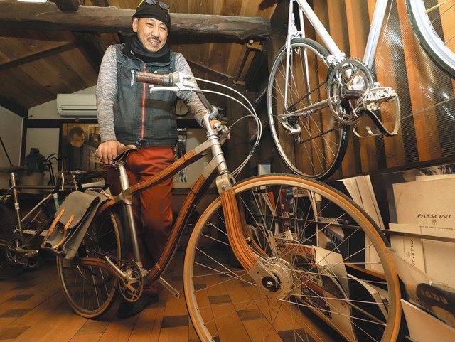 木製自転車を世界に 長野グッドデザイン部門賞、箕輪の安田さんら受賞