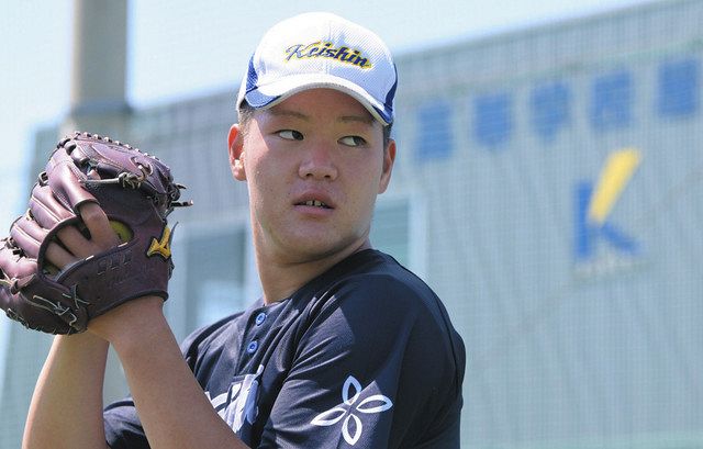 この夏の主役たち 高校野球福井大会＞ （6）啓新・高本竜佑投手 闘志