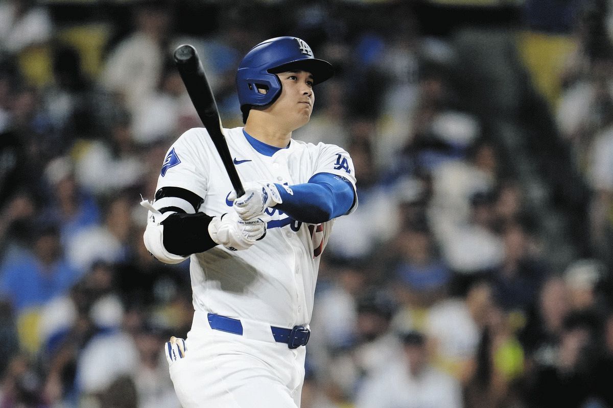 大谷翔平、チャンスで183.7キロと火の出るような当たり！2本目の