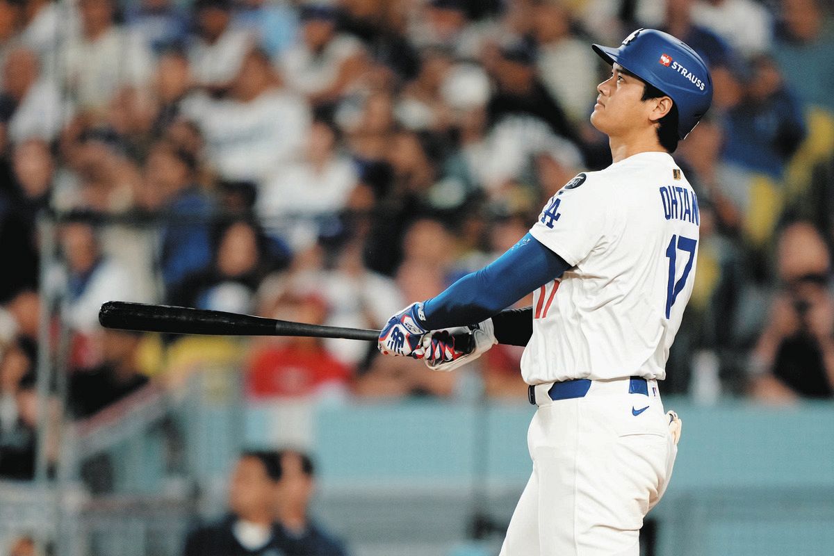 大谷翔平1試合2本塁打、同じく2発のテオスカーが出迎え