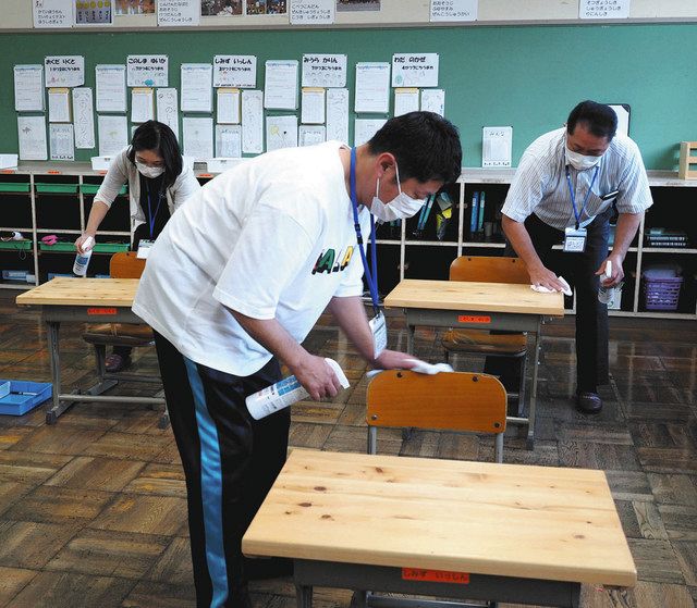 地域住民が校舎内消毒 教職員の負担軽減 大和西小 中日新聞web