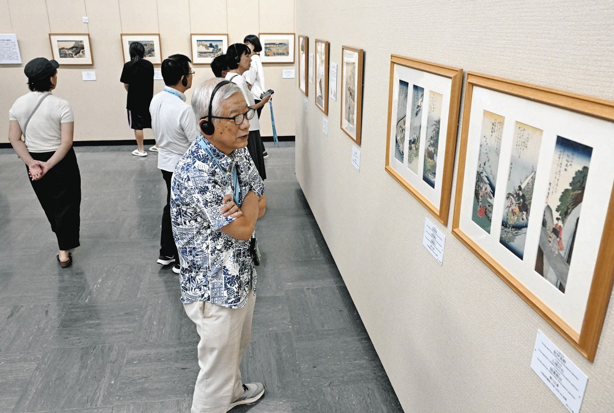 葛飾北斎と歌川広重が競い合う 金沢で大浮世絵展：北陸中日新聞Web