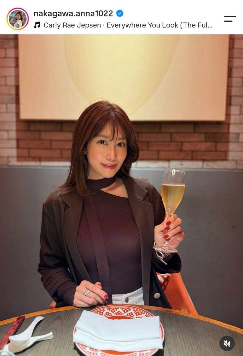 中川安奈アナのインスタグラムから