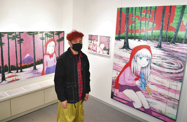 風景に映えるアニメ絵少女 名古屋で県立芸大准教授 増田さん個展 中日新聞web