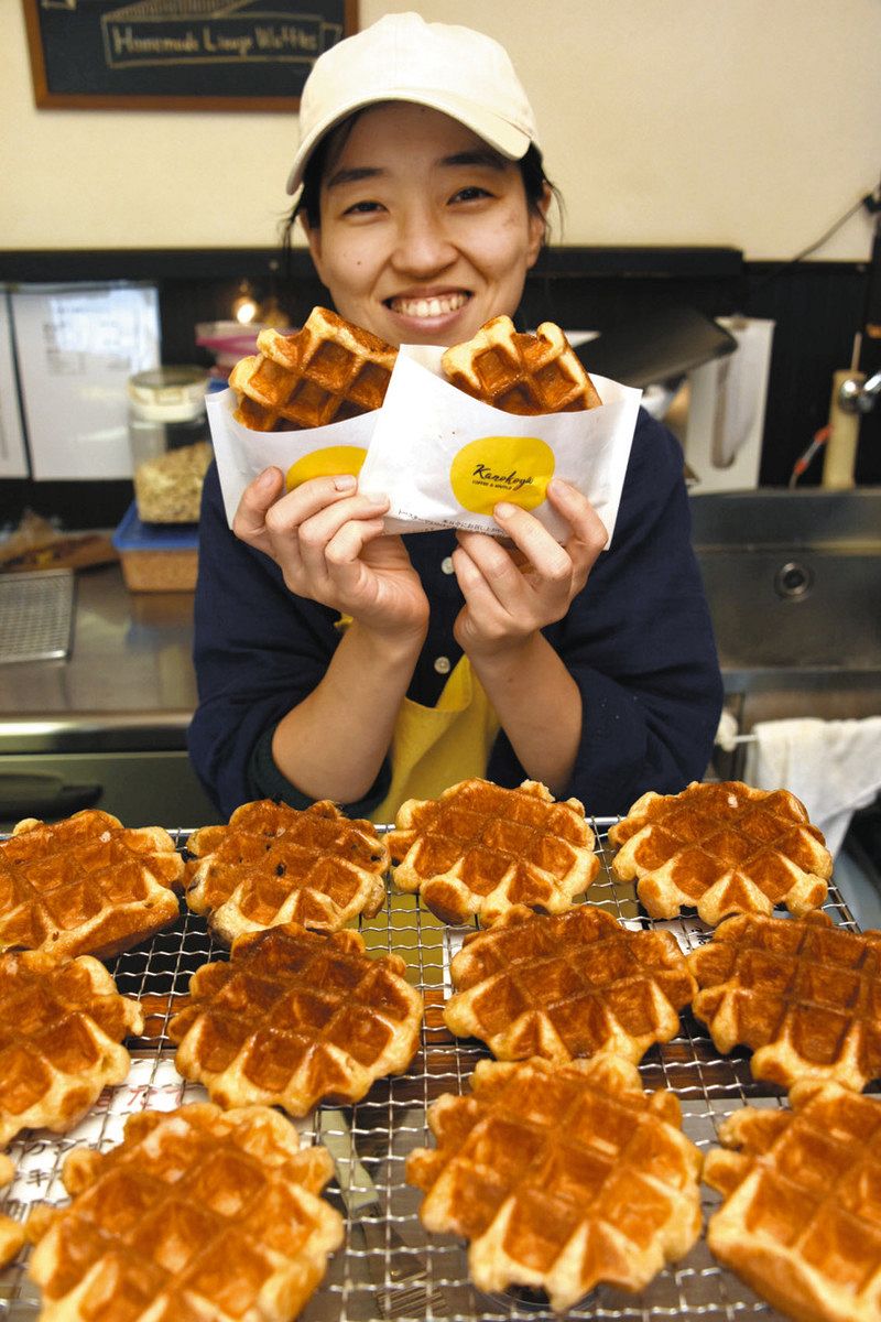 うんまいもんひだ＞ 古川のカノコヤ「ワッフル」：中日新聞Web