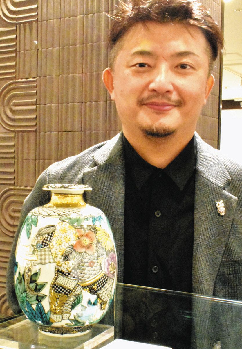 地震に負けず 九谷焼個展 小松の北村さん 名古屋で出品：北陸中日新聞Web