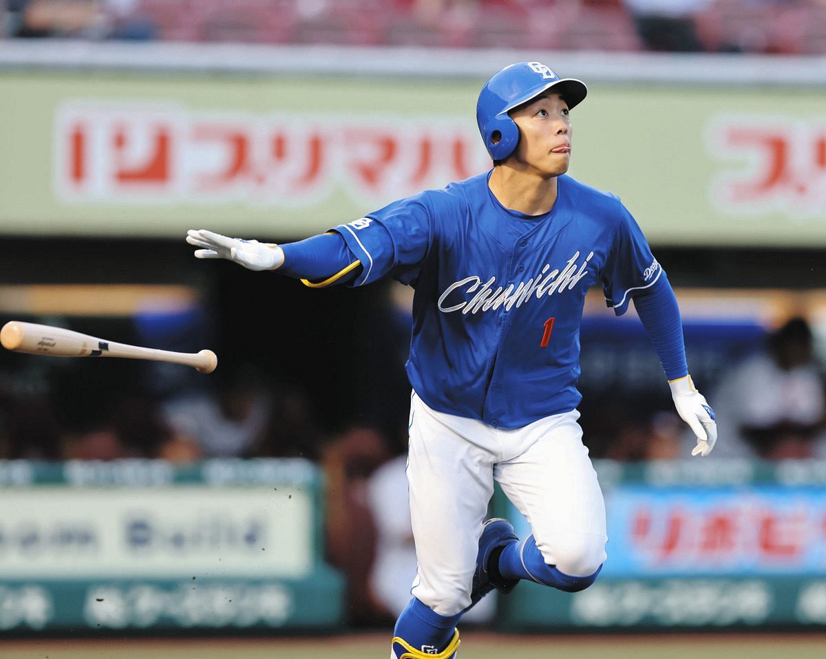 中日・岡林勇希、大ファウルから”打ち直し”で今季2号3ラン 楽天