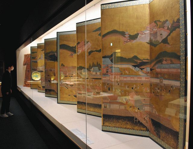 屛風の輝き 春彩る 金箔工芸館・所蔵20点展示：北陸中日新聞Web