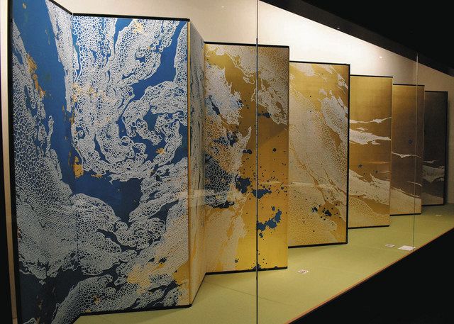 屛風の輝き 春彩る 金箔工芸館・所蔵20点展示：北陸中日新聞Web