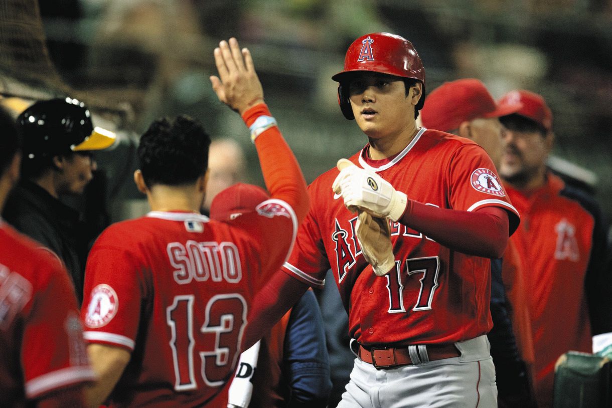 大谷翔平 プロ最長更新18試合連続安打 ５回にタイムリー二塁打 100打点まで残り５ Mlb 中日スポーツ 東京中日スポーツ