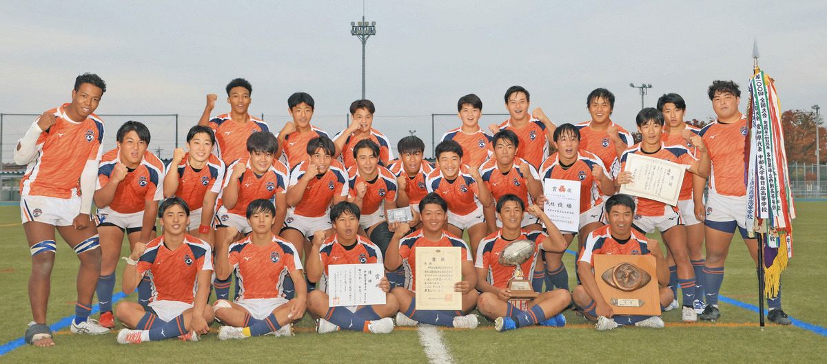 中部大春日丘が12大会連続優勝 高校ラグビー愛知県大会、名古屋に59-7