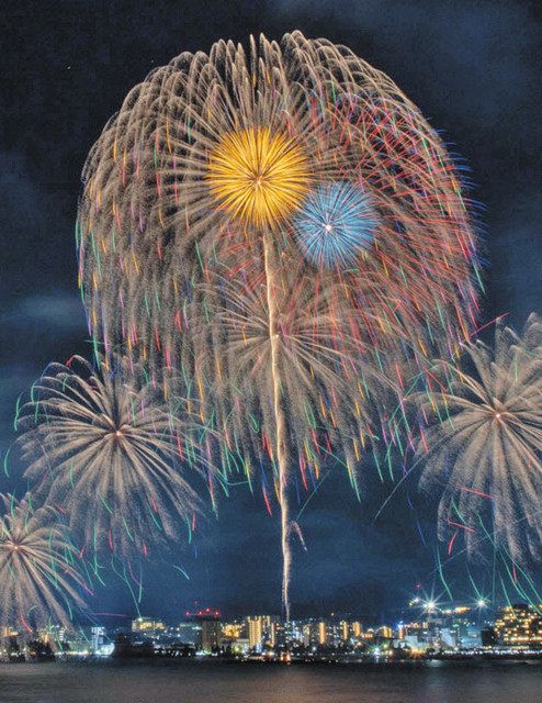 動画・写真特集】大津でびわ湖大花火大会 湖面に1万発の大輪：中日新聞Web