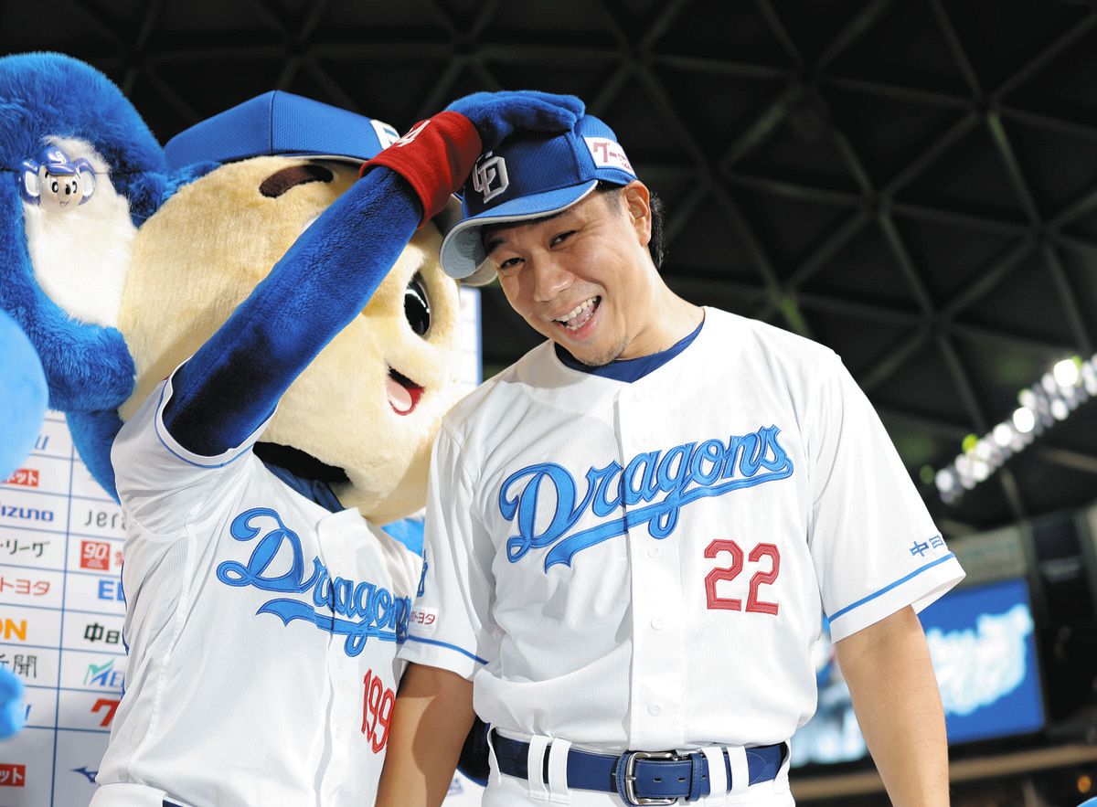 8勝目を挙げた中日・大野雄大、「この忍者、頼りになります」田中幹也