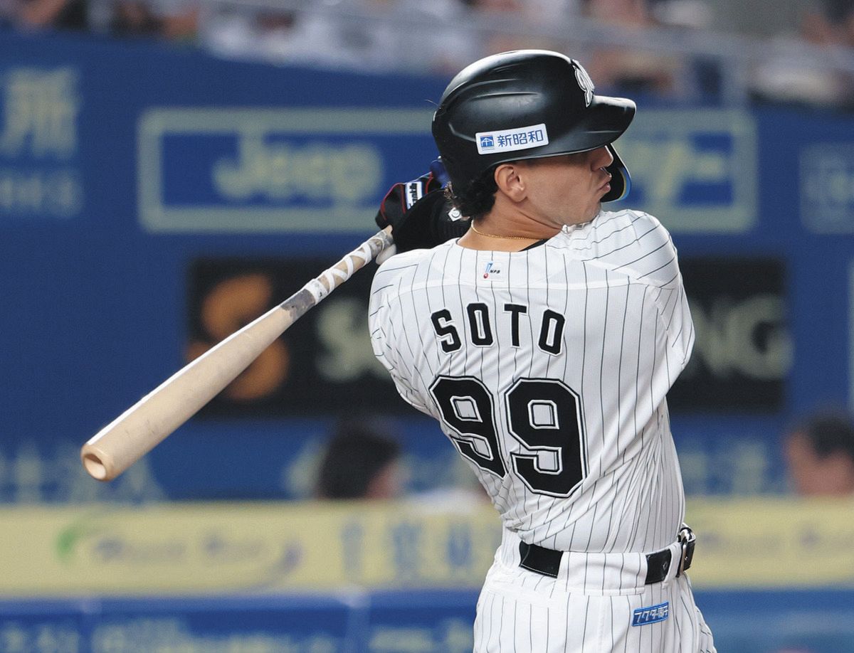 ロッテ・ソト、36日ぶり15号2ラン チームにとっても10試合ぶりの一発に