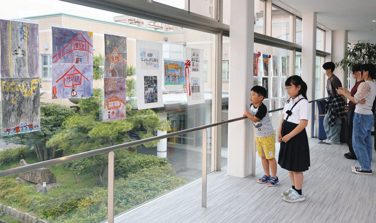 祭りの絵 患者に元気届け 松任中央病院で児童の作品展：北陸中日新聞Web