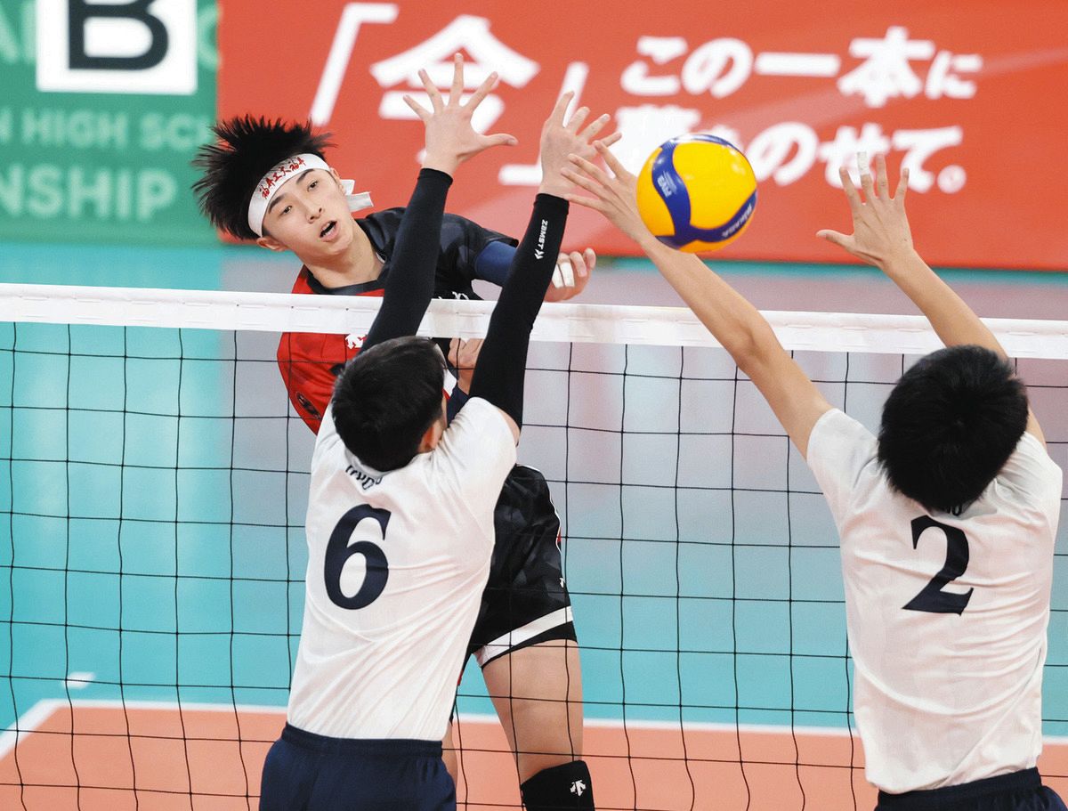 春高バレー男子、福井工大福井は準々決勝で敗退 市尼崎の長身
