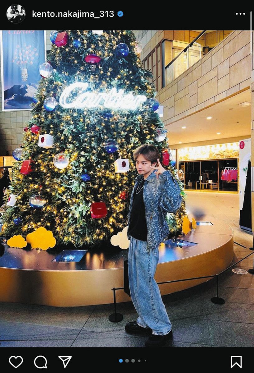 ◇『Sexy Zone』中島健人「さあクリスマスはじめよ」【写真】：中日