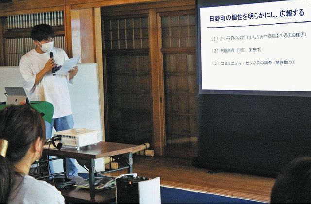 日野ギンザ商店街の空き地活用を提案 追手門学院大生 中日新聞web