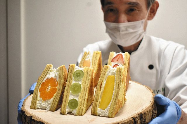 バウムクーヘン生地のフルーツサンド 福井の洋菓子店が週末限定販売 中日新聞web