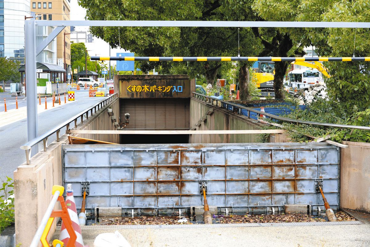 三重県四日市市の浸水駐車場、復旧に32億円 市が試算、追加対策などで