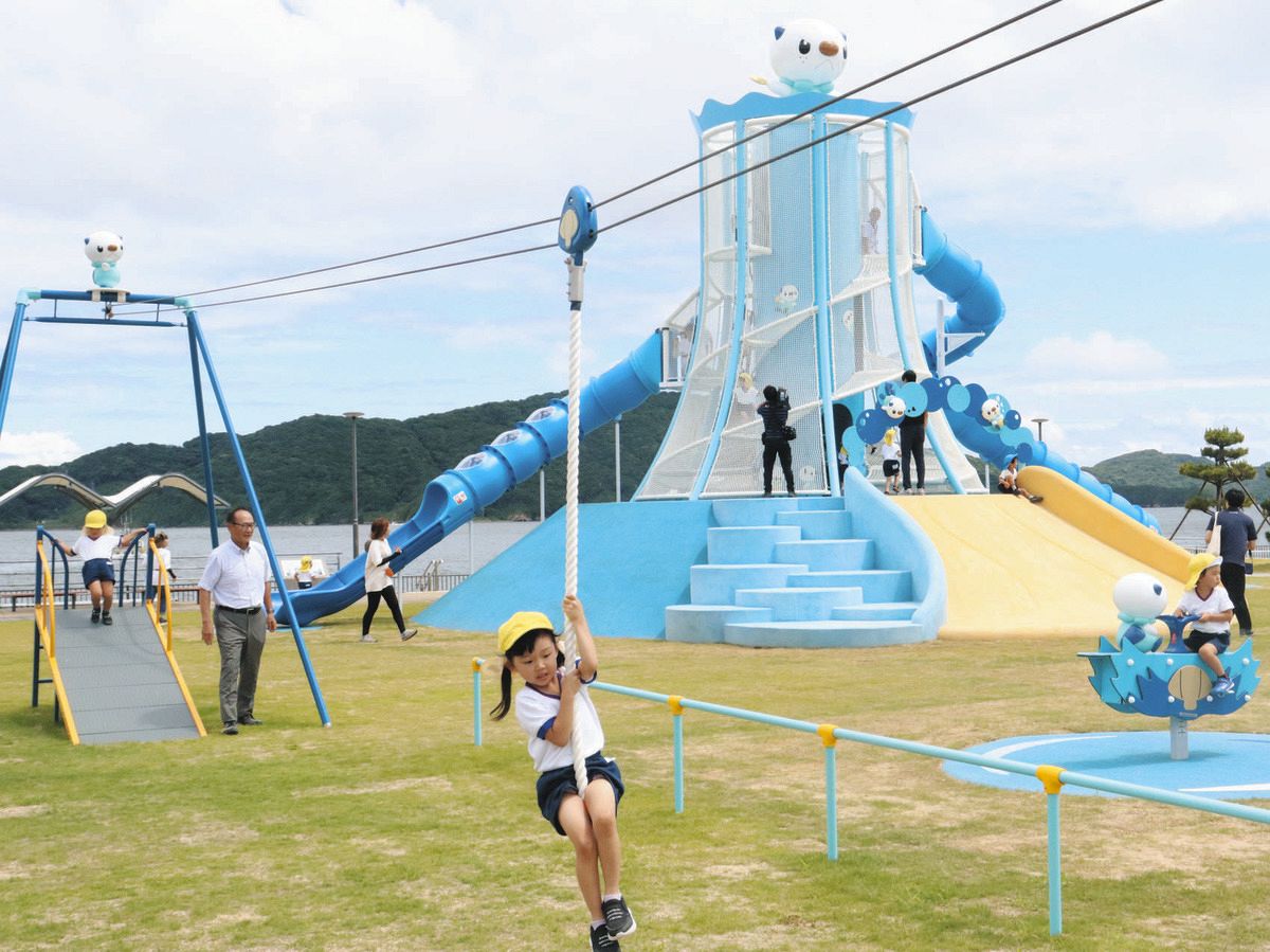 みえ応援ポケモン「ミジュマル」の公園が鈴鹿市と鳥羽市にオープン：中