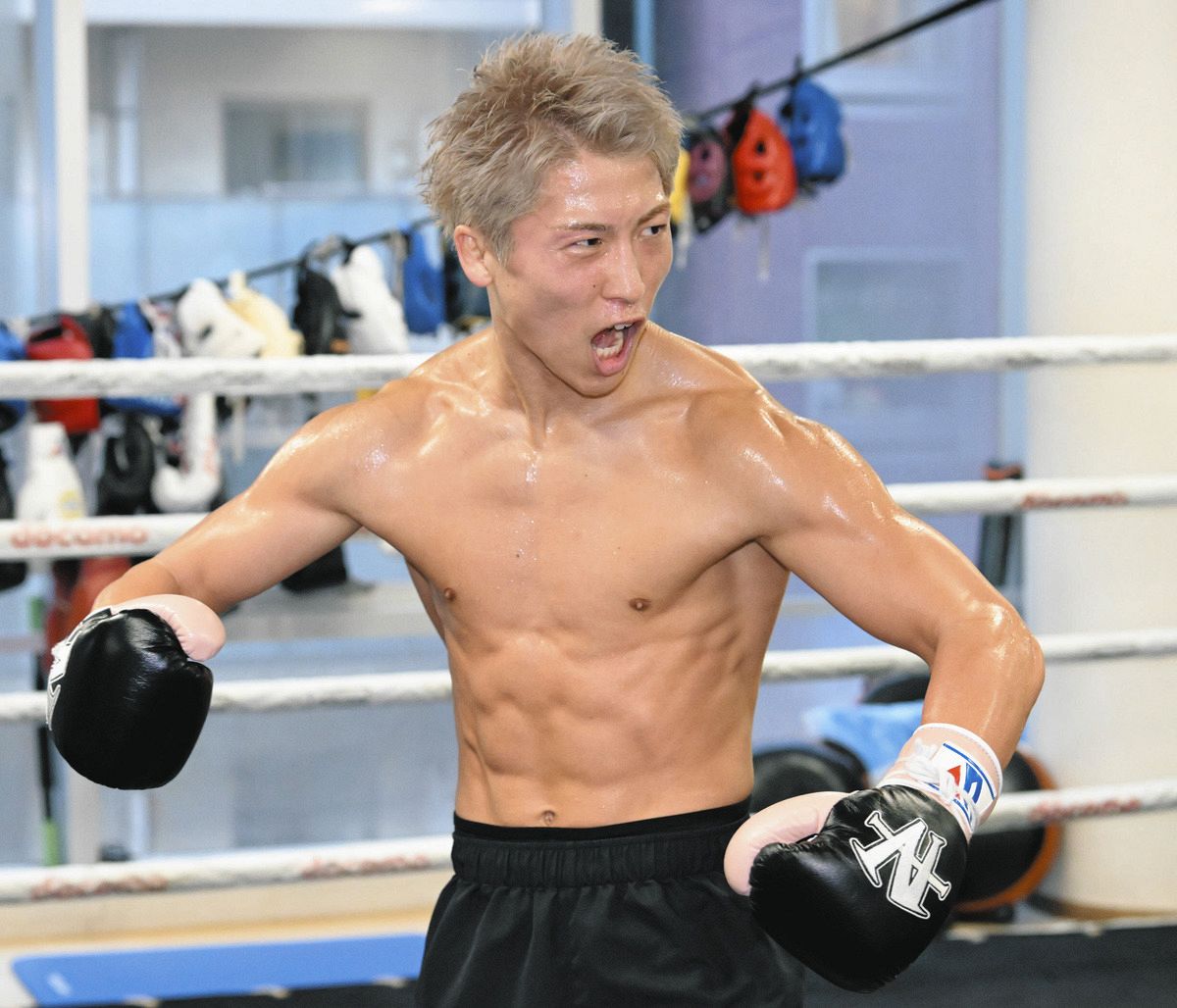 ◇井上尚弥、世界戦へ向け鍛え抜かれた肉体【写真】：中日スポーツ 