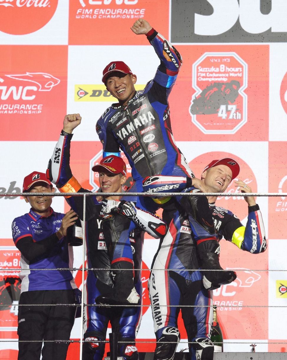 鈴鹿8耐】ヤマハは2年連続2位 8耐ラストランの中須賀克行「ベスト
