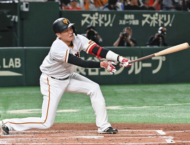 巨人】坂本勇人が先制打 史上初の東京ドーム通算1000安打にあと