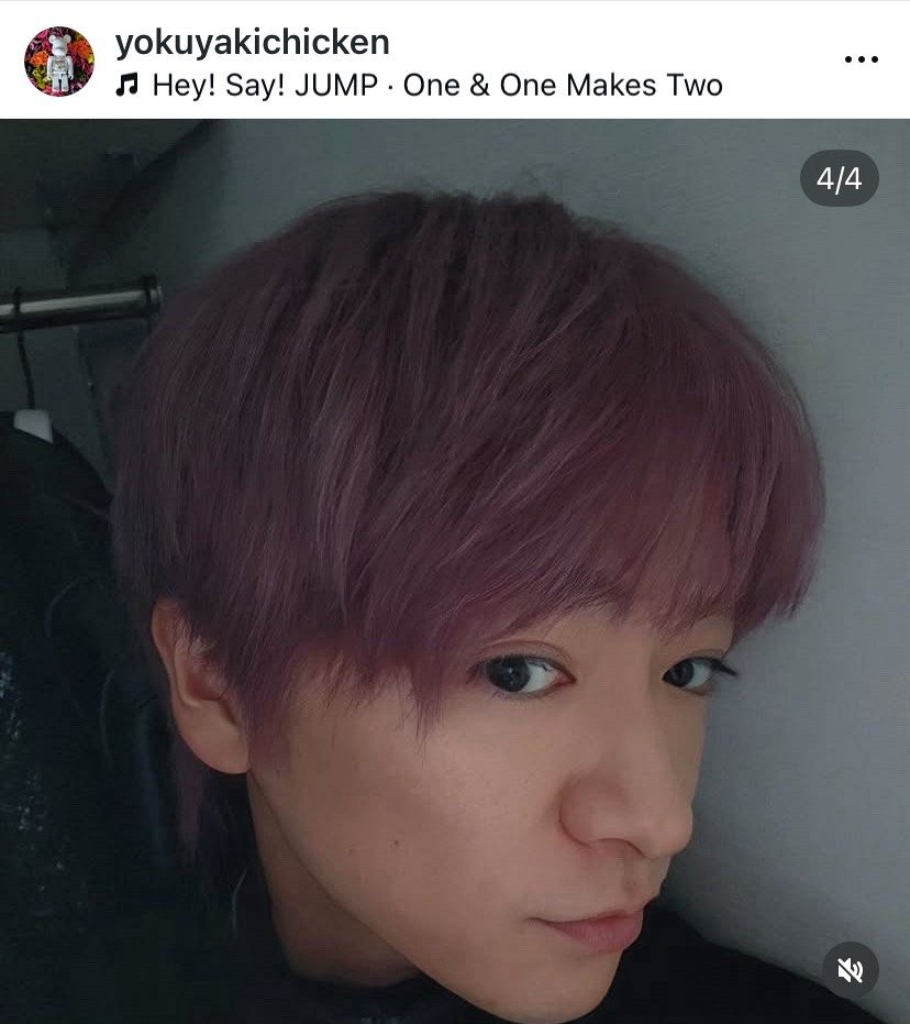 実際の投稿】知念侑李の大胆“ラベンダーヘア” 「眼福です！」との声も