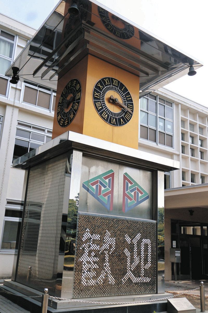 建物の形状 時計付き 置物 10年動いてないけれど…地域の伝統詰まった宝物 豊橋工科高校のからくり
