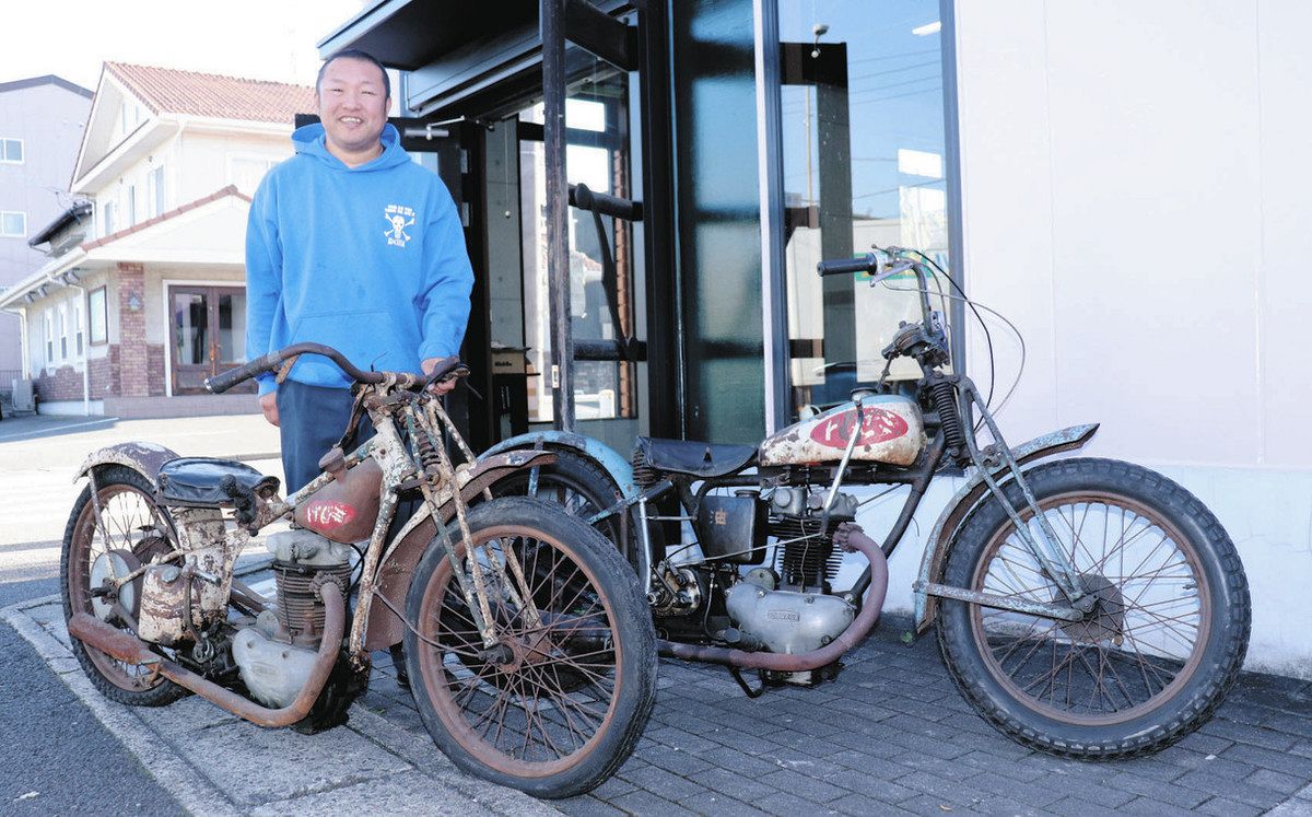 クラシックバイク、津島に「里帰り」 天王川オートレース出走の2台：中