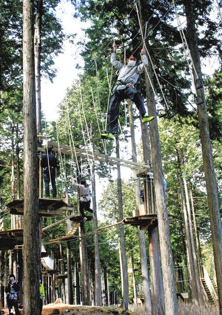 自由に楽しむ 木々わたり 御殿場にイベント施設オープン 中日新聞しずおかweb
