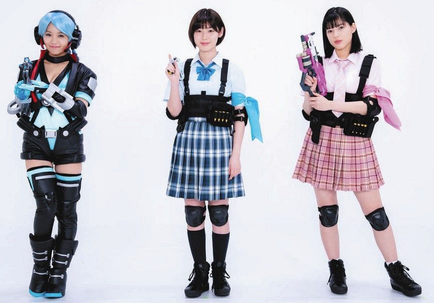 白石聖が石井杏奈が大原優乃が… 女子高生モデルガンバトル ...