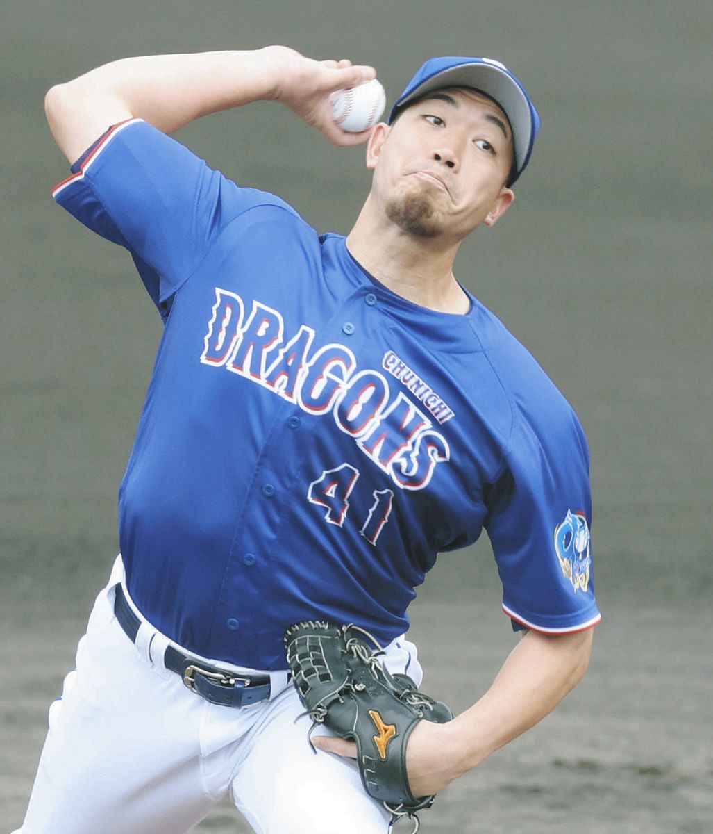 中日・勝野昌慶、クイック気味の新フォームで打者4人に被安打1「出力も