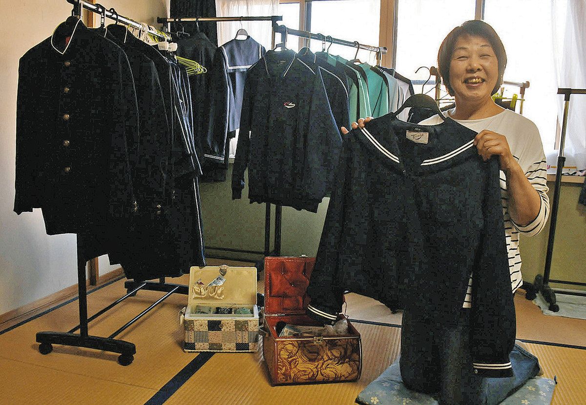 今こそ広がれ「ゆずりん」精神 鯖江の浅野さん、学生服など直し安く 