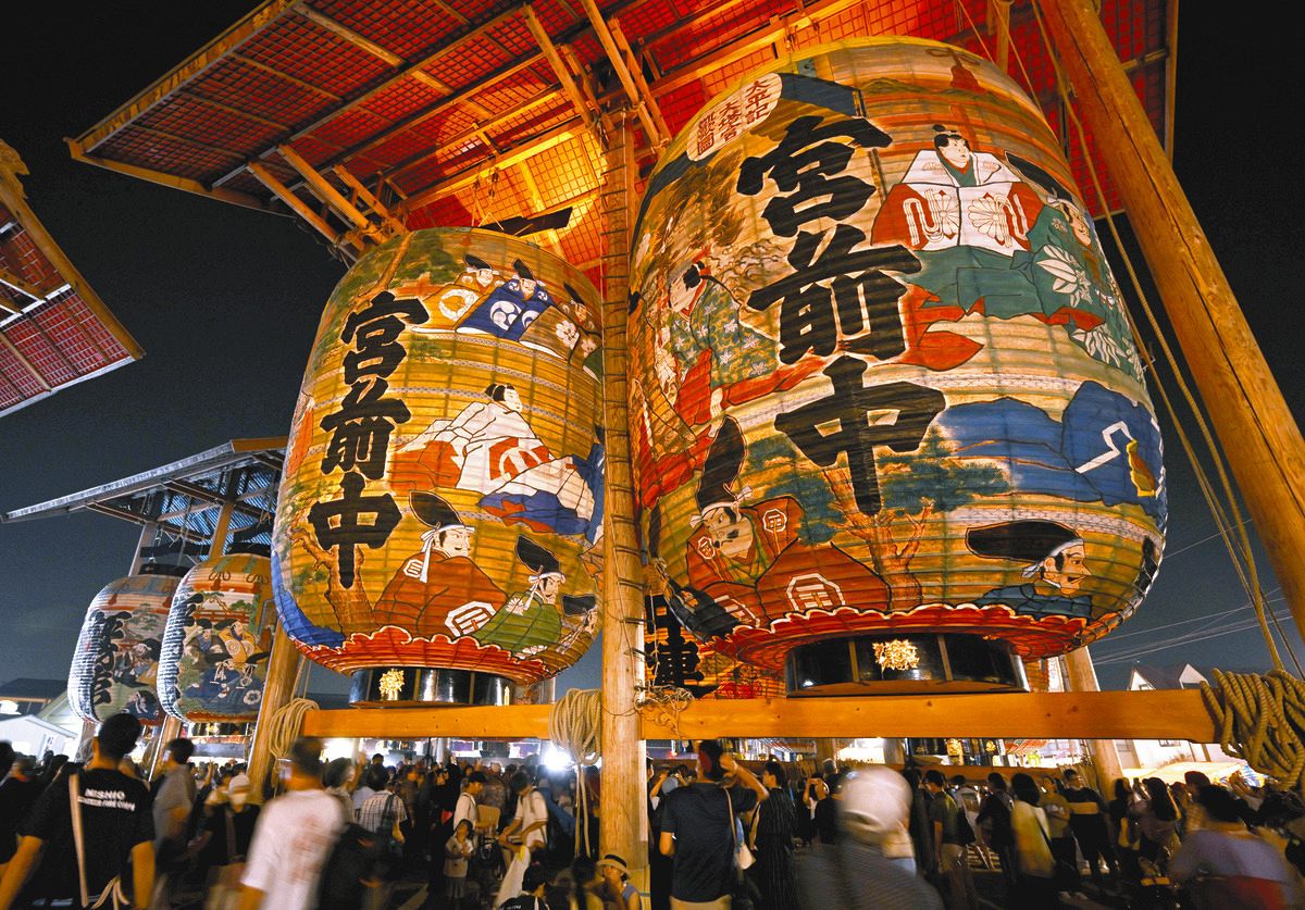 三河一色照らす大提灯 幻想絵巻、愛知県西尾市でまつり始まる：中日新聞Web