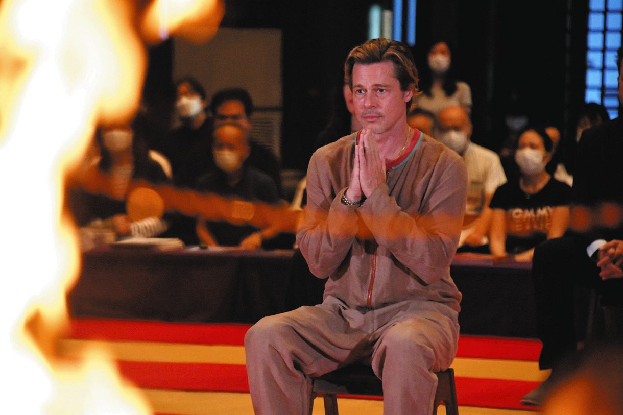 ブラピ、厄よけを初体験、感動で「涙目になってしまった」主演映画「ブレット・トレイン」イベント：中日スポーツ・東京中日スポーツ