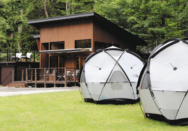 手ぶらキャンプ より気軽に 上高地 徳沢園 １６日に新施設 中日新聞web