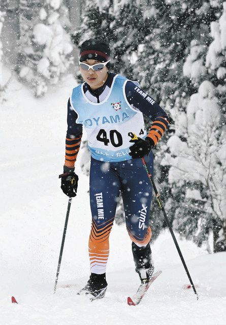 山本選手（暁高）が準Ｖ 中部日本スキー、クロカンクラシカル少年女子