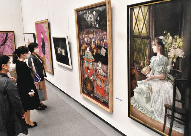 白日会と中部一水会がW展 県美術館：中日新聞Web