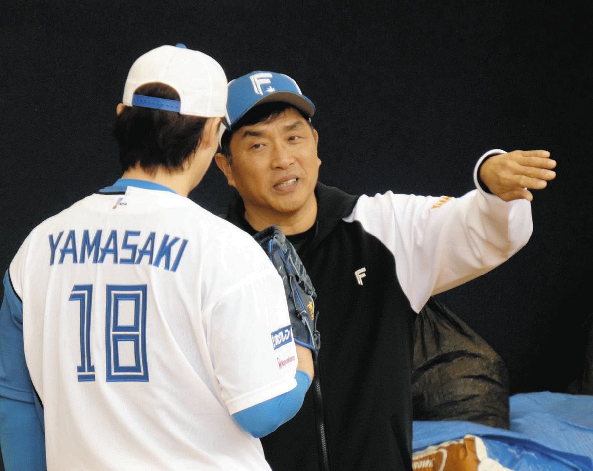 日本ハム】レジェンド山本昌さんが”宝刀”スクリューボールを山崎福也に