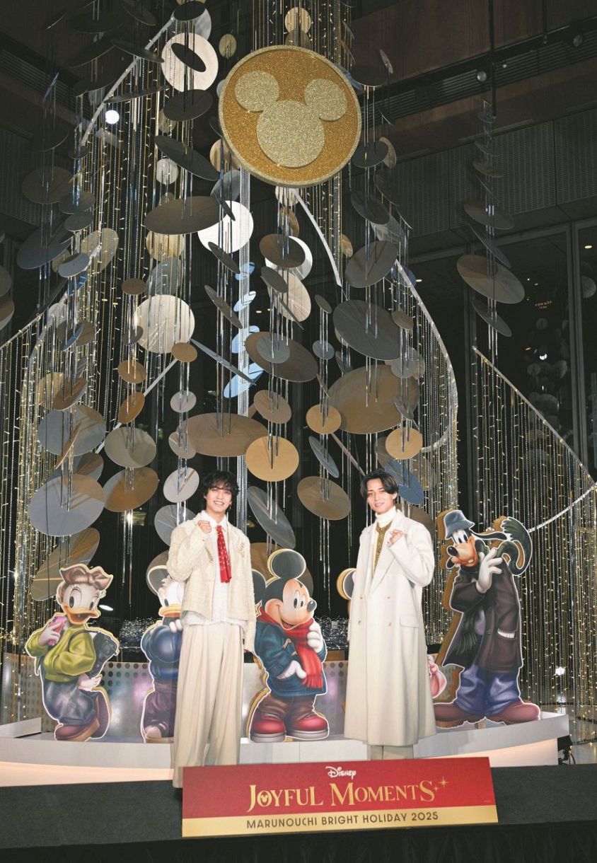 キンプリのクリスマスはミッキーと3人で丸の内ショッピング