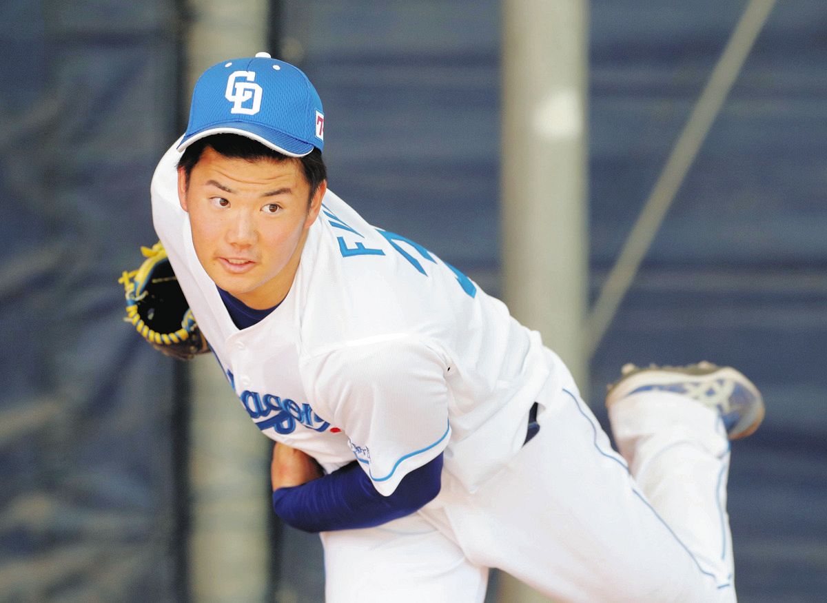 中日ドラ4・福田幸之介がプロ初ブルペン 威力ある直球投げ込み「感覚