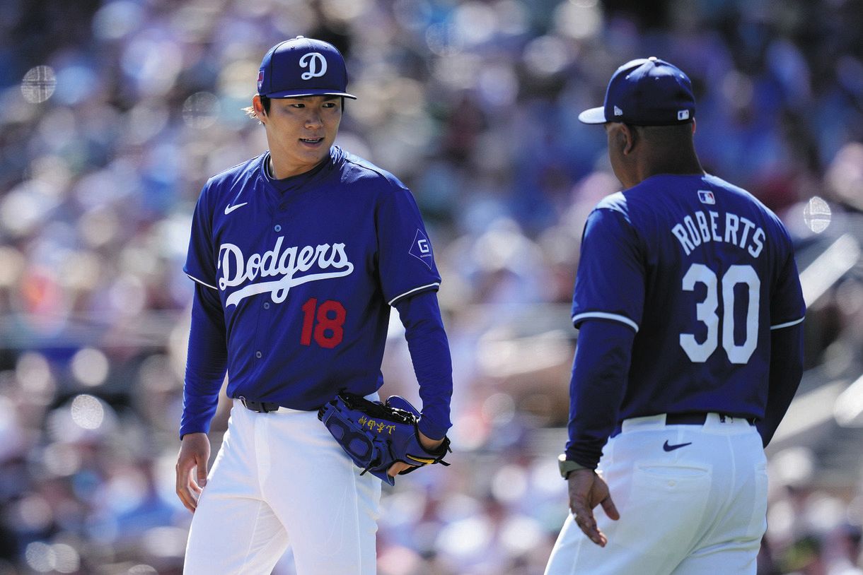 ドジャース山本由伸、開幕前ラスト登板は5回途中7Kも4失点「2巡