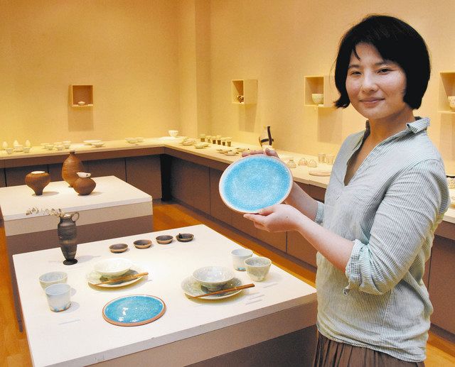 女性陶芸家3人の「麗しのうつわ展」 ギャラリー宙で十月四日まで：中