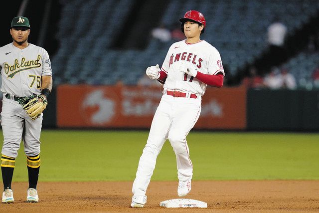 大谷 自己最長の12試合連続安打 投球回 奪三振 安打のメジャー史上初 トリプル150 Mlb 中日スポーツ 東京中日スポーツ 大谷 自己最長の12試合連続安打 投球回 奪三振 安打のメジャー史上初 トリプル150 Mlb 中日スポーツ 東京中日スポーツ