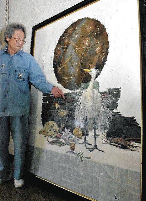 尾張まち物語＞ 一宮・プラネタリウム（2） 絵を寄贈した元市職員：中