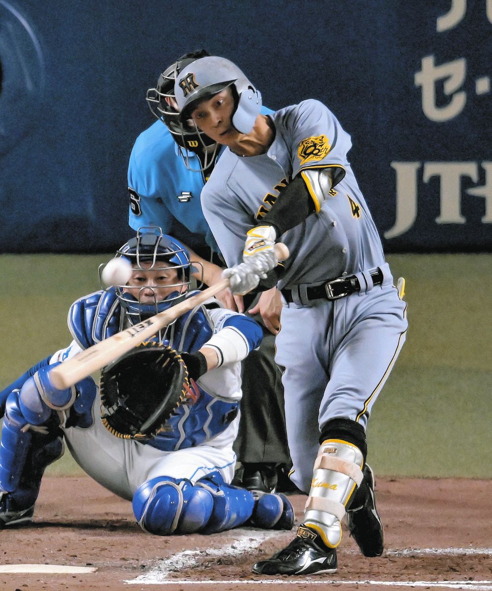プロ8年目の初アーチ、阪神・熊谷敬宥、「一番僕がびっくり」広い