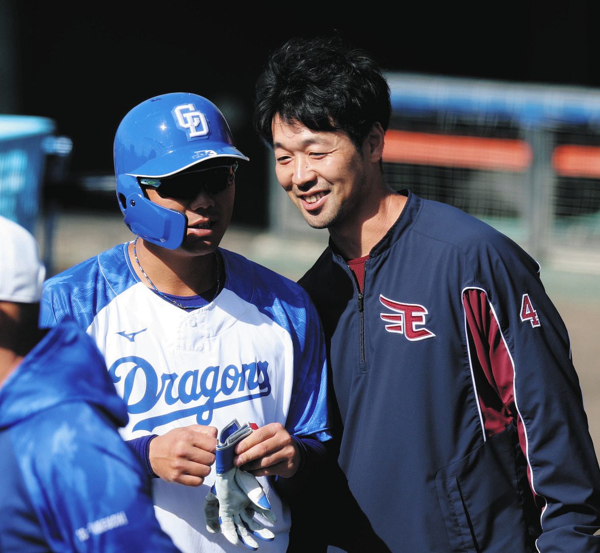 中日】楽天へ移籍の阿部、練習試合で北谷に 古巣ナインと再会